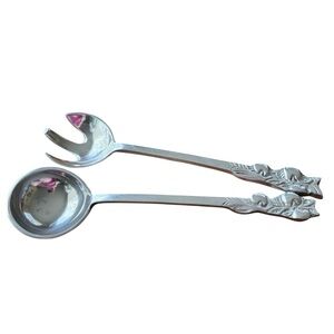 Salad Servers Spoon Fork Huge Aluminum